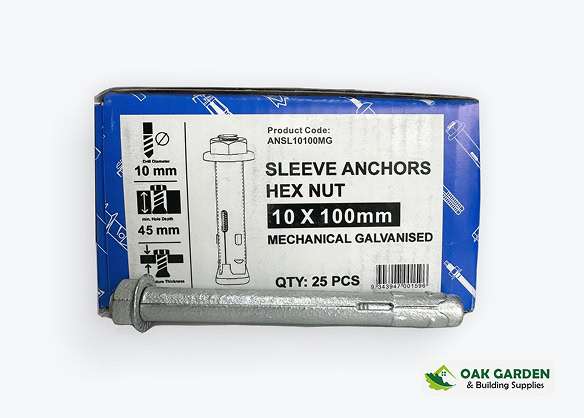 Anchors Sleeve (Dynabolts) M Gal - 10x100mm