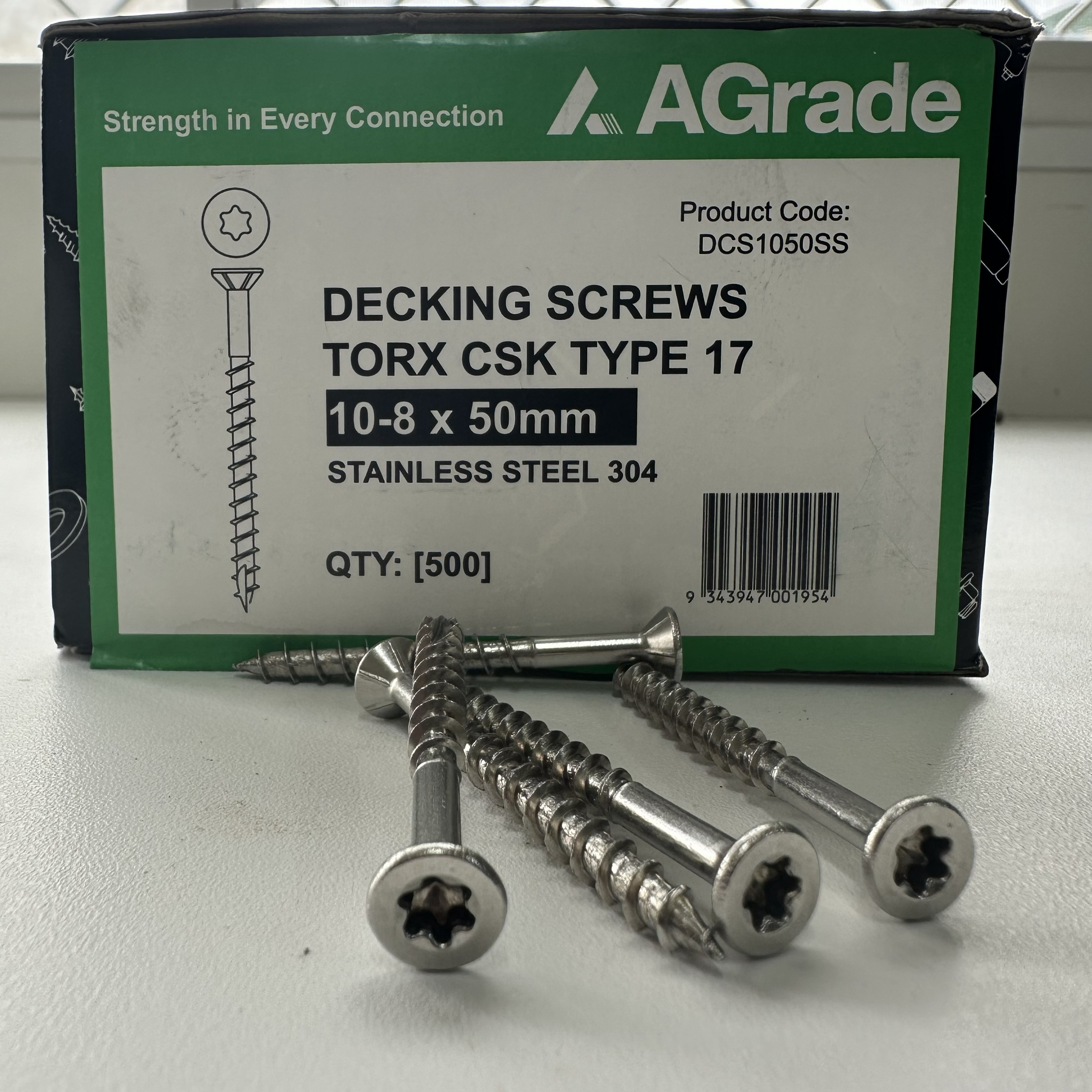 Decking Screws 10G-8 - Stainless Steel (T25)